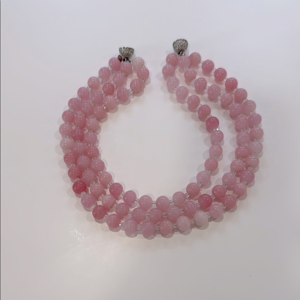 KEP Designs Pink Beaded Necklace